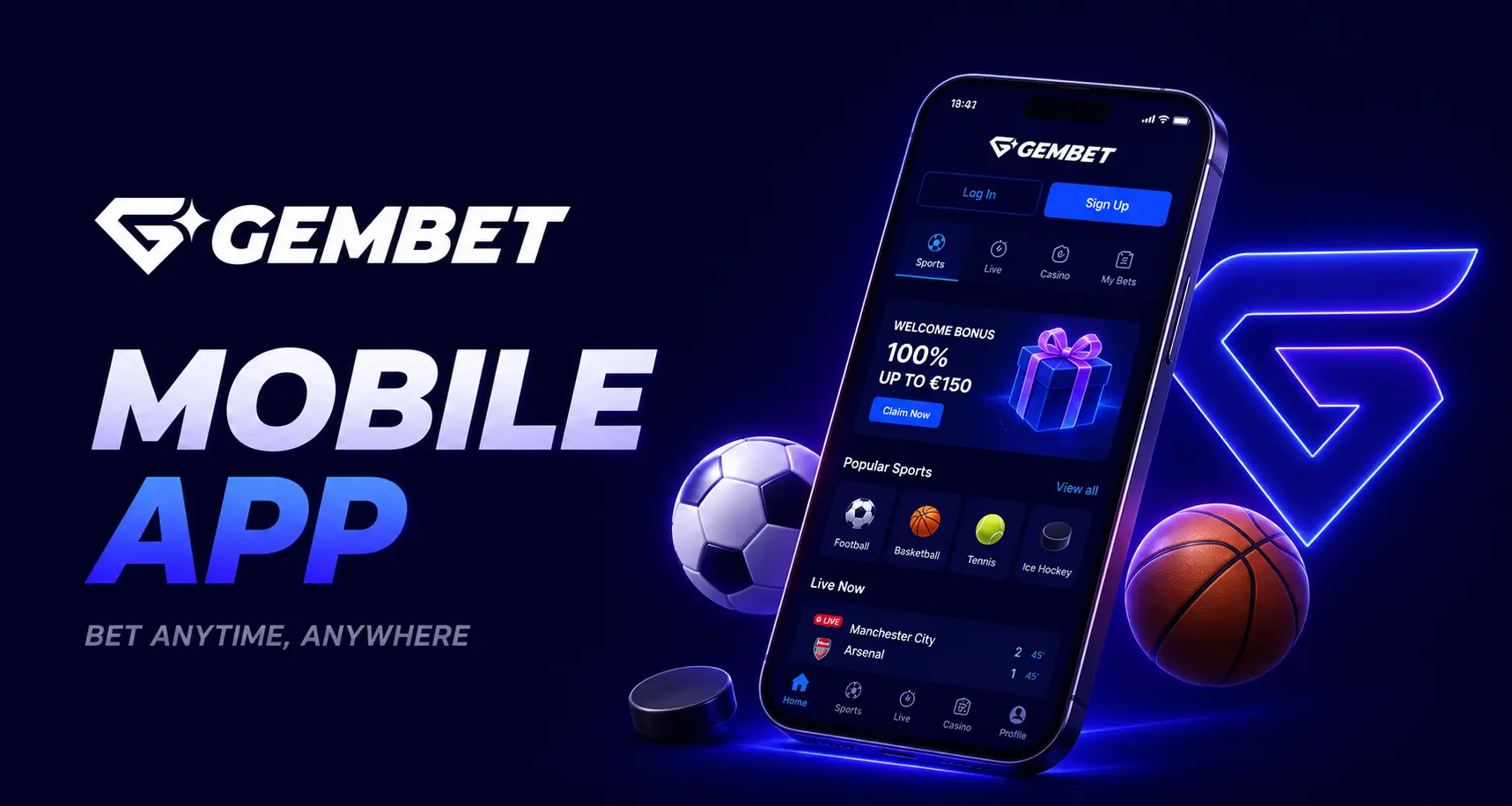 Gembet Mobile app