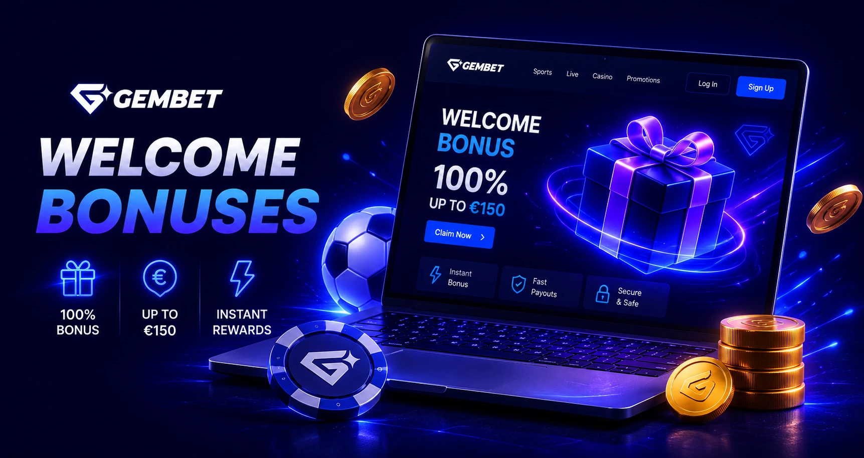 Gembet welcome bonuses